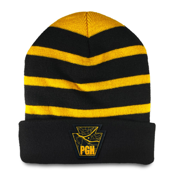 PGH Keystone Leather Patch Beanie
