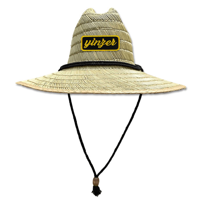 Yinzer Large Puff Embroidery Lifeguard Straw Hat