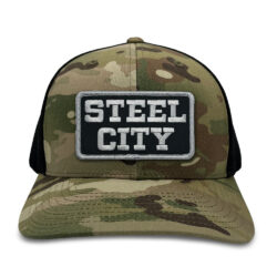 Camo/Black Fitted Trucker